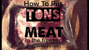 How to put tons of meat in the freezer