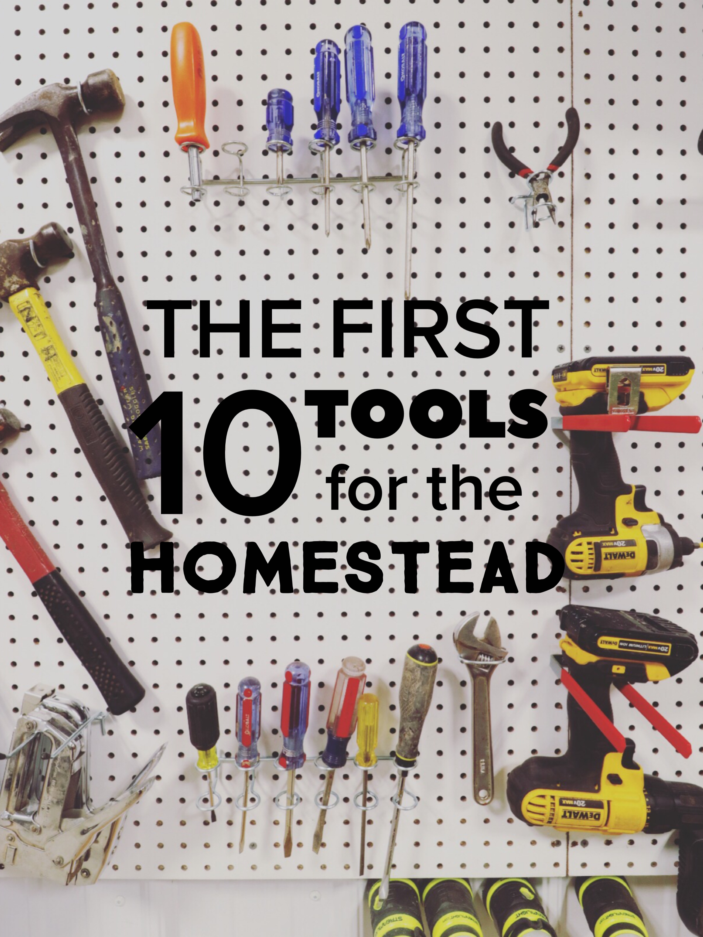 tools for homesteaders