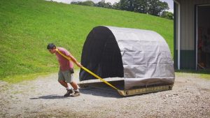 how to build a portable livestock shelter