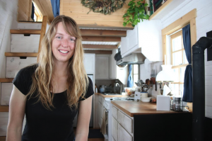 She Lives Alone, Off Grid, in a Tiny House on Wheels