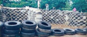 Living a Self Sufficient Life in a House Made of Used TIRES